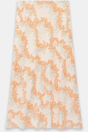mint&berry Floral Print Midi Slip Skirt medium
