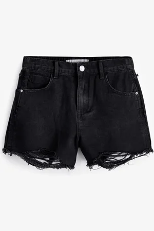 Simply Be 100% Cotton Frayed Hem Denim Shorts AU 20