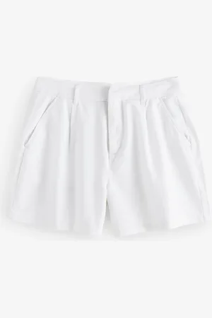 Threadbare Linen Blend Tailored Shorts AU 14