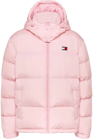 Tommy Hilfiger Pink Back Flag Alaska White Jacket XS