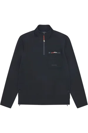 Sealskinz Blue Bunwell Water Repellent 1/2 Zip Funnel Neck Sweatshirt M