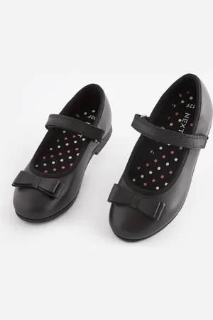 Next Standard Fit (F) School Leather Bow Mary Jane Shoes AU 8.5 (EU 26)