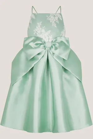 Monsoon Juniper Satin Lace Bow Bridesmaid Dress 12