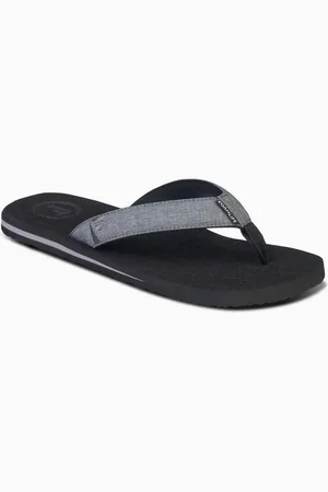 FoamLife Black Mens Sharrp Flip Flops AU 7 (EU 41)