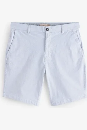 Next Slim Fit Seersucker Stripe Chino Shorts 30W x 33L (UK 30 L)