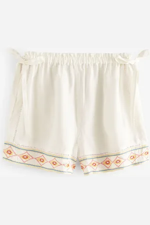Next Embroidered Beach Shorts With Linen 20