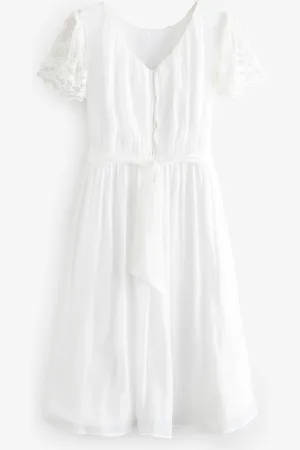 Angel & Rocket Lace Sleeve Aria Maxi Dress 12 Years (152cm)