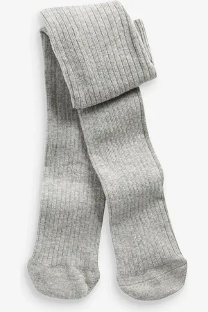 Next Grey Baby Single Rib Tights (0-18mths) Upto 3 Months (50
