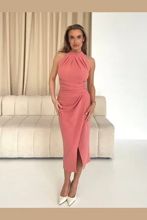 Girl in Mind Alessia Halter Neck Midi Dress 20
