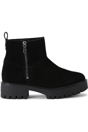 Carvela Limit Faux Fur Black Boots AU 6 (EU 37)