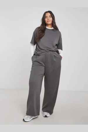 Simply Be Grey Luxe Modal Wide Leg Joggers AU 18