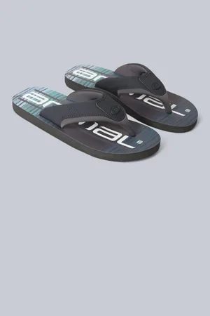 Animale Charcoal Grey Mens Jekyl Flip Flops AU 7 (EU 41)