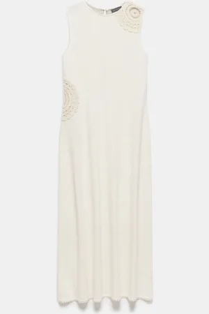 mint&berry Crochet Maxi Dress L