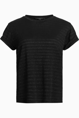 AllSaints AllSaints Black Anna Stripe T-Shirt M