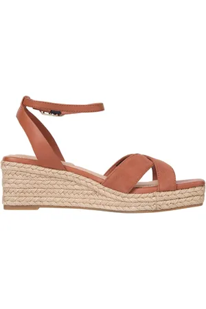 Tommy Hilfiger Leather And Suede Mid Wedge Espadrilles AU 6 (EU 37)