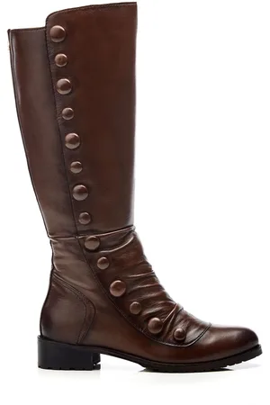 Moda In Pelle Irenne Long Covered Button Cleated Boots eu39uk6