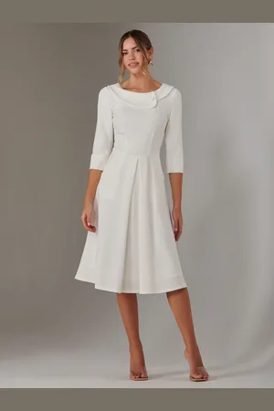 Jolie Moi Sloan 3/4 Sleeve Midi Dress AU 14