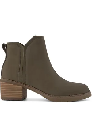TOMS Hailey Black Boots in Water Resistant Leather AU 7 (EU 37.5)