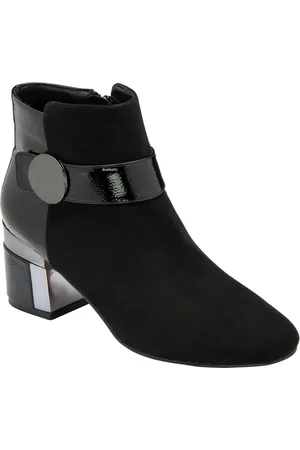Lotus Black Heeled Ankle Boots AU 10 (EU 42)