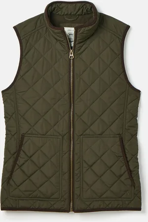 Joules Maynard Green Diamond Quilted Gilet XXL
