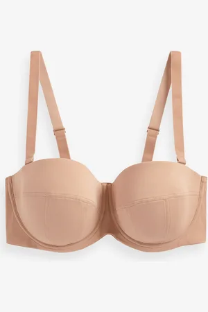 Next Praline Nude F-K Ultimate Support Lightly Padded Multiway Strapless Bra 40 H