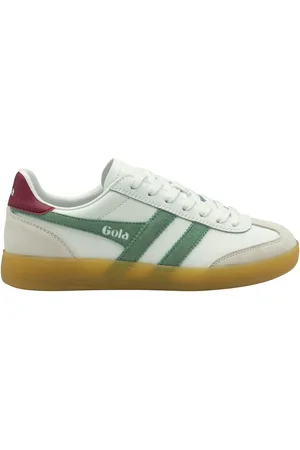 Gola White Ladies Viper Leather Lace-Up Trainers AU 9 (EU 40)