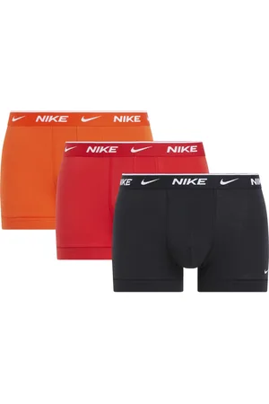 Nike Orange Orange Everyday Cotton Stretch Boxers 3 Pack S