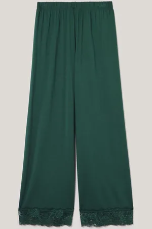 Jigsaw Green Modal Lace Trousers XL