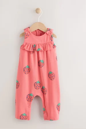 Next Red Strawberry Printed Baby Long Leg Romper (0mths-3yrs) 1.5