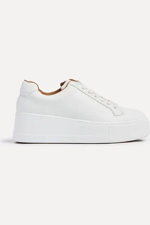 Linzi White Twyla Platform Trainers AU 8 (EU 39)