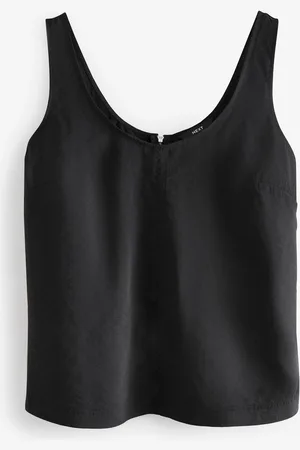 Next Black Sleeveless Scoop Cami Top AU 12