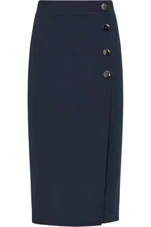 Long Tall Sally Side Wrap Tailored Skirt AU 14 Tall