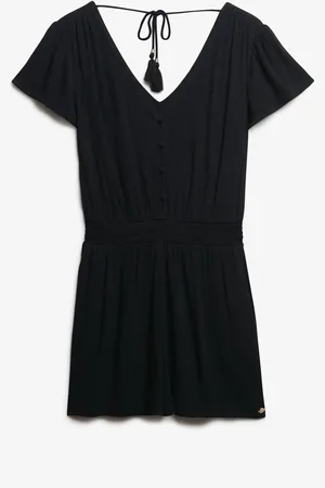 Superdry Black Printed Playsuit AU 10