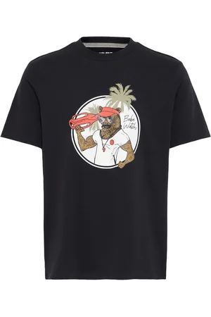 Blend Black Sloth Printed Short Sleeve 100% Cotton T-Shirt