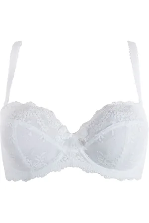 Pour Moi White Strapless Flora Lightly Padded Underwired Bra 34 E