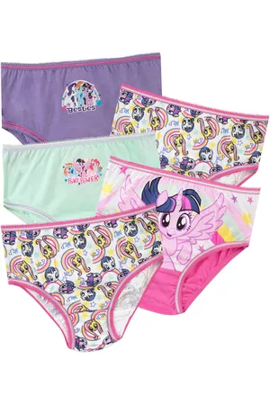 Character Grey Kids My Little Pony Multipack 100% Cotton Briefs 5 Packs 2