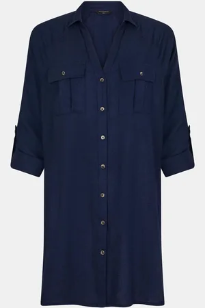 Accessorize Long Sleeve Beach Cover-Up Shirt XS