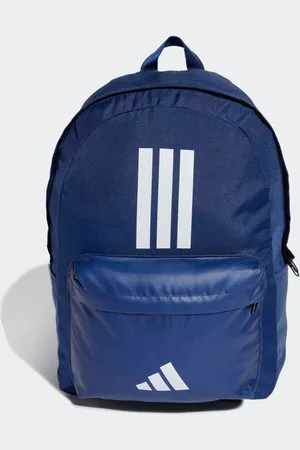 adidas Blue Classic 3 Bar Logo Backpack One