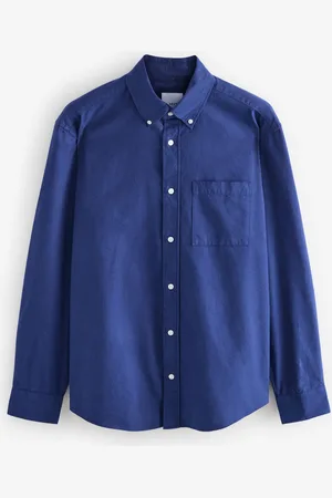 Next Brushed 100% Cotton Oxford Long Sleeve Shirt 4XL