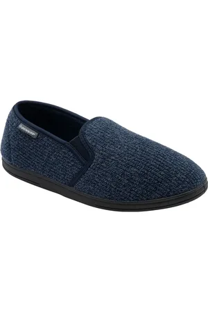 Dunlop Blue Mens Twin Gusset Slippers AU 11 (EU 45)