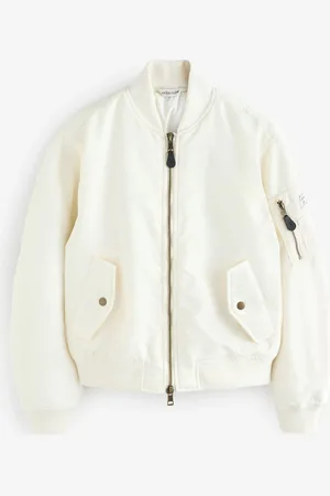 Guess Cream Bomber Jacket large