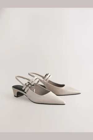 Next Forever Comfort Point Toe Double Mary Jane Low Block Heels AU 7 (EU 38)