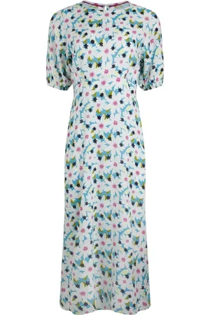 Weird Fish Everly Viscose Printed Tea Dress AU 10