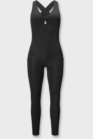 Fabletics Black Oasis Twist Front Pocket 7/8 Jumpsuit XL