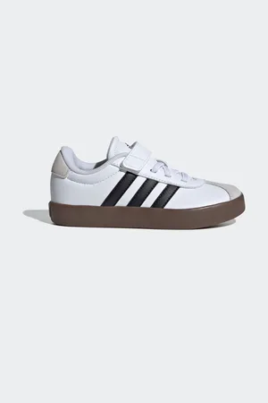adidas White/Black VL Court 3.0 Trainers AU 1 (EU 33)