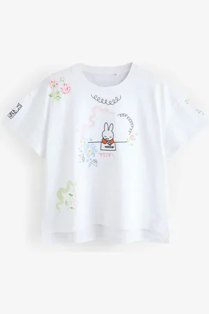 Cath Kidston White 100% Cotton Miffy Canvas T-Shirt small