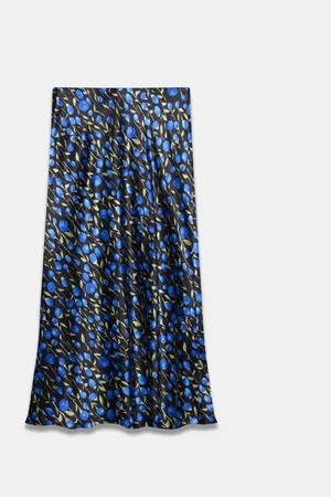 mint&berry Floral Print Slip Skirt XL