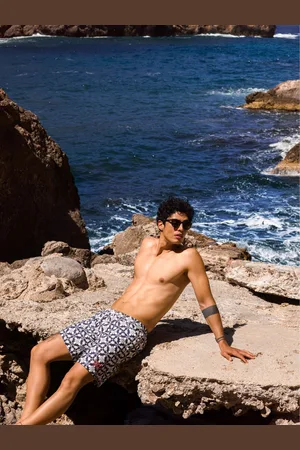 Superdry Tile Print Swim Shorts M