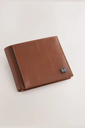 Next Tan Brown Soft Leather Grain Wallet One