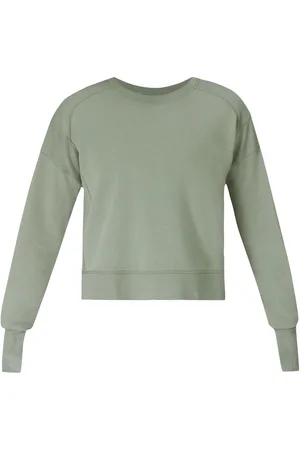 Sweaty Betty Green After Class Crop Sweatshirt L